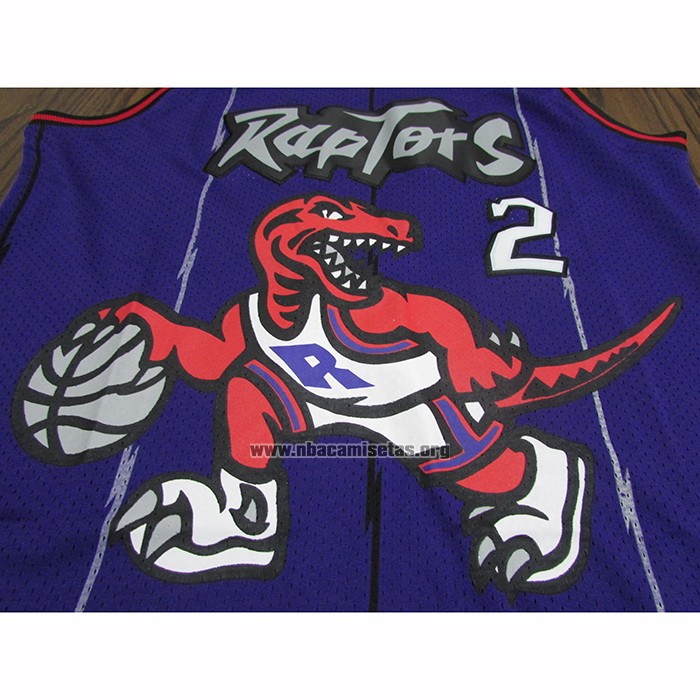 Camiseta Toronto Raptors Kawhi Leonard NO 2 Retro Violeta
